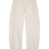 Cropped barrel fit jeans
