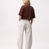 Cropped barrel fit jeans