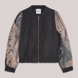 Bomber jacket leaves