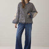 Jacket jacquard reversible