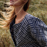 Jacket jacquard reversible