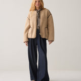 Reversible teddy jacket