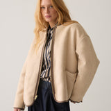 Reversible teddy jacket