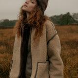 Reversible teddy jacket