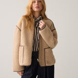 Reversible teddy jacket