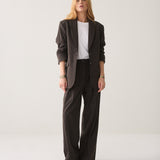 Gestreepte boyfriend blazer