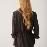 Gestreepte boyfriend blazer