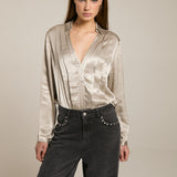 Blouse With Pleated Detail