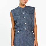 Olivia gilet denim