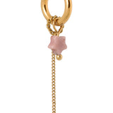 Chain pink star hoop