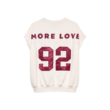 Sleeveless graphic sweater