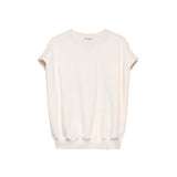 Sleeveless graphic sweater