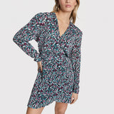 Knitted flower lurex dress