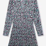 Knitted flower lurex dress