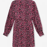 2309381472 Ladies woven dots wrap dress