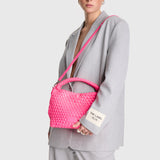 2502060102 braided feaux leather bag