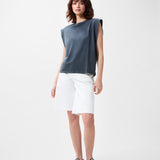 Folded shoulder singlet