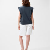 Folded shoulder singlet