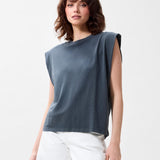 Folded shoulder singlet