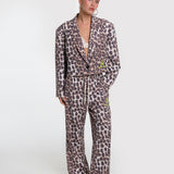 Animal cropped blazer