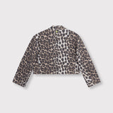 Animal cropped blazer