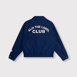 Clean striped bomber