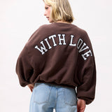 Oversized graphic sweater
