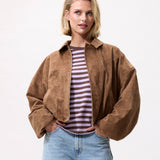 Faux suede jacket