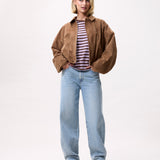 Faux suede jacket
