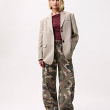 Oversized check blazer