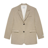 Oversized check blazer