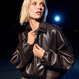 Vegan leather jacket