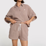 Crinkle shorts