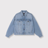 Patch denim jacket