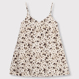 animal A-line strap dress