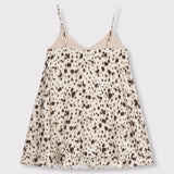 animal A-line strap dress