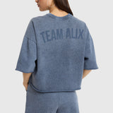 cut seam sweat t-shirt