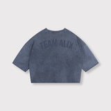 cut seam sweat t-shirt