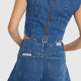denim corset top
