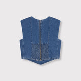 denim corset top