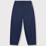 striped barrel pants