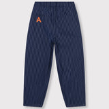 striped barrel pants