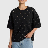 Eyelet t-shirt