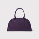 ladies woven faux leather bowling bag