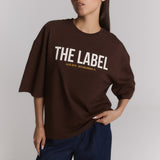 ladies knitted the label oversized t-shirt