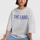 ladies knitted the label oversized t-shirt