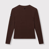 ladies knitted rib longsleeve t-shirt