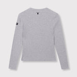 ladies knitted rib longsleeve t-shirt