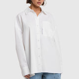 ladies woven oversized blouse