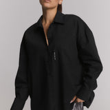 ladies woven oversized blouse